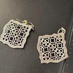 Kendra Scott Silver Filigree Earrings